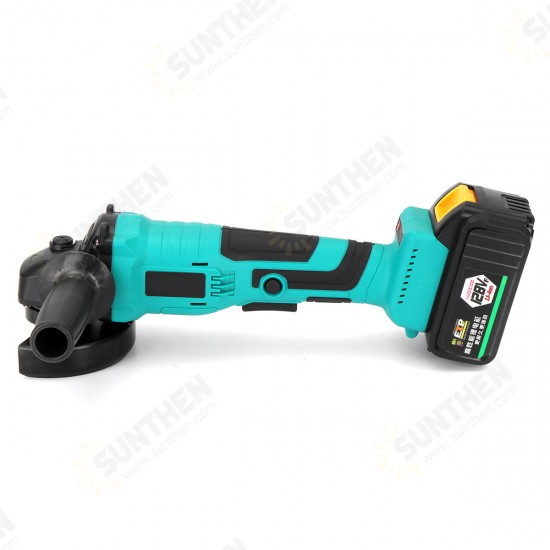 128VF 1300W 10000RPM Cordless Brushless Angle Grinder with 16800mAh Li-Ion Battery