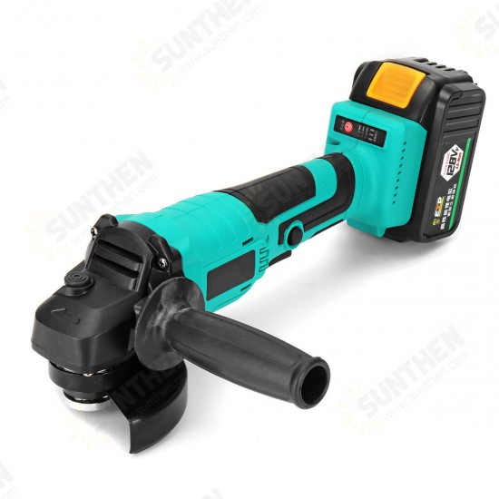 128VF 1300W 10000RPM Cordless Brushless Angle Grinder with 16800mAh Li-Ion Battery