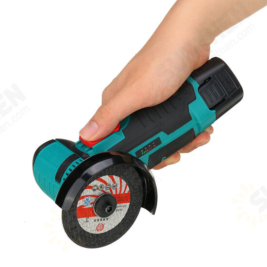 12V 300W Compact Brushless Cordless Angle Grinder Polishing Machine 19500 rpm Diamond Cutting Power Tool W/ 1pc/2pcs Battery