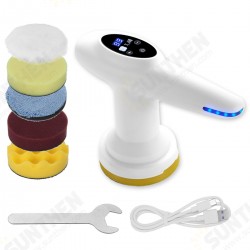 12V 4 inch 6 Gears USB Rechargeable Cordless Electric Car Polisher Small Grinder Waxing Machine Smart Digital Display 12V 4 inch 6 Gears USB Rechargeable Cordless Electric Car Polisher Small Grinder Waxing Machine Smart Digital Display