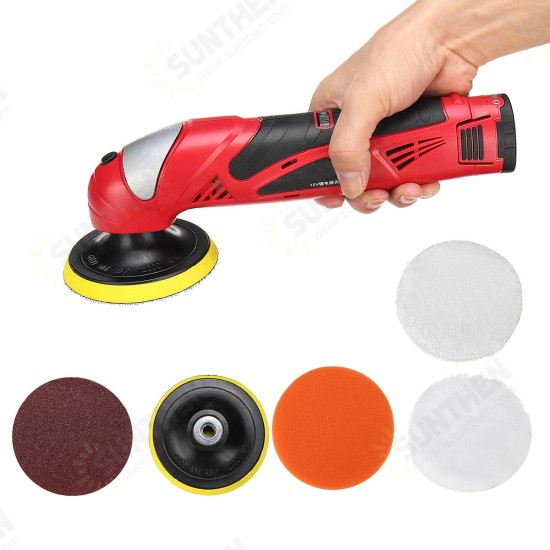 12V Li-ion Battery Compact Polisher Cordless Electric Polisher Waxing Polishing Machine