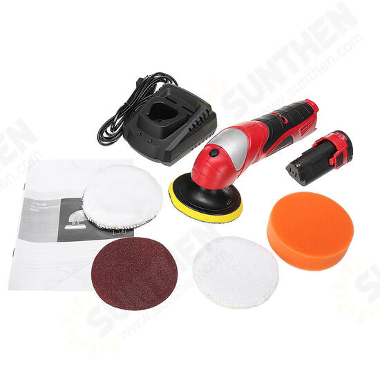 12V Li-ion Battery Compact Polisher Cordless Electric Polisher Waxing Polishing Machine