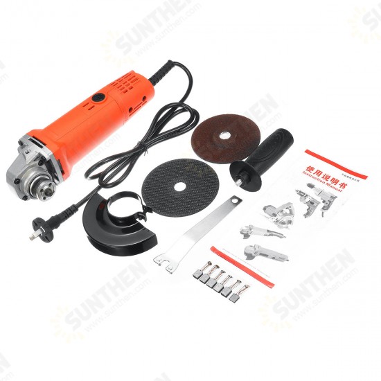 1300W Electric Angle Grinder 11000r/min Grinding Polishing Machine Set