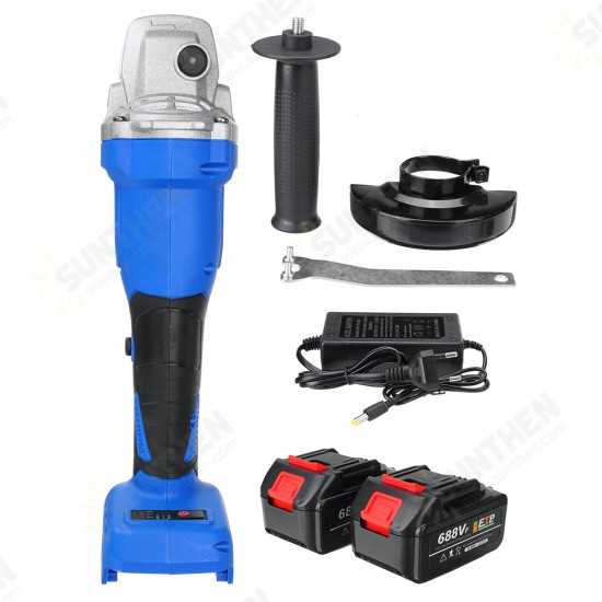 1500W 12000rpm Brushless Cordless Angle Grinder Electric Sander Polishing Machine W/ 1 or 2 Battery For Makita 1500W 12000rpm Brushless Cordless Angle Grinder Electric Sander Polishing Machine W/ 1 or 2 Battery For Makita