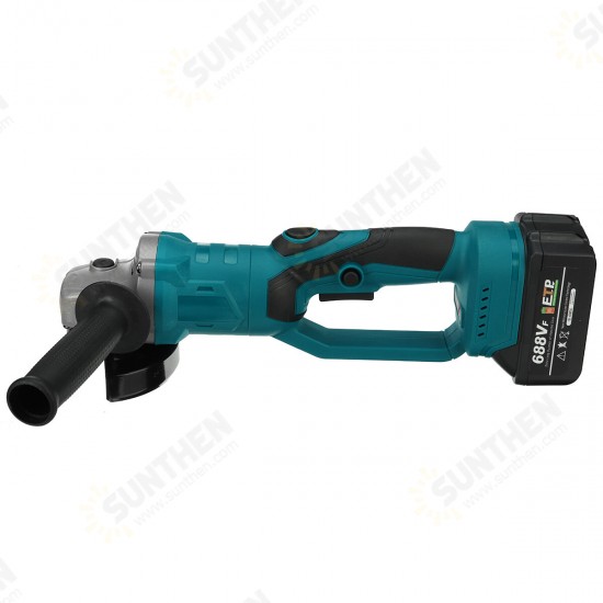 180° Brushless Angle Grinder 15000r/min Cordless 100mm 3 Speed Electric Grinder Grinding Machine Fit Makita