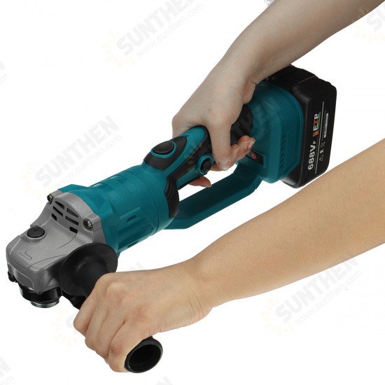 180° Brushless Angle Grinder 15000r/min Cordless 100mm 3 Speed Electric Grinder Grinding Machine Fit Makita