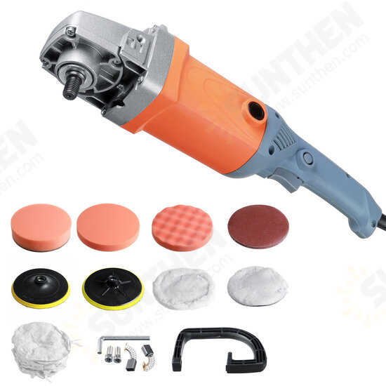 180mm Car Polisher 6 Speeds 3000RPM Electric Rotary Buffer Sander Polisher Tool