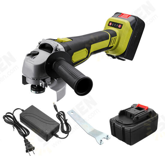 188VF/218VF Brushless Cordless Angle Grinder Electric Power Angle Grinding Cutting W/ 1 or 2 Li-ion Battery