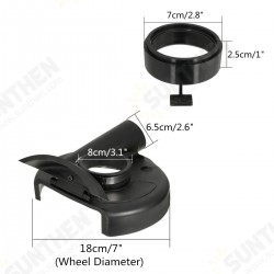 18cm Black Vacuum Dust Shroud Cover for Angle Grinder Hand Grind Convertible 18cm Black Vacuum Dust Shroud Cover for Angle Grinder Hand Grind Convertible