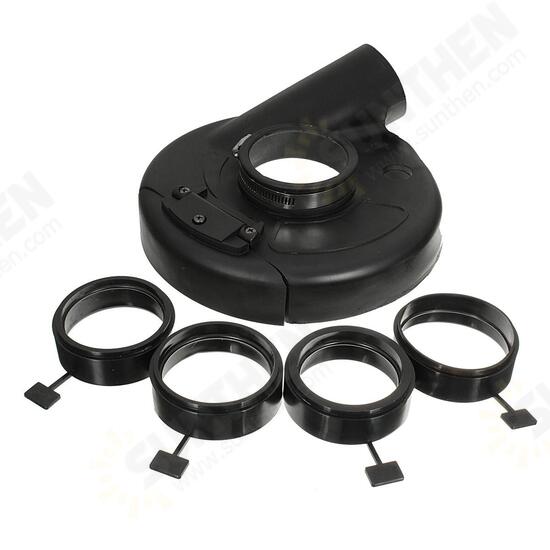18cm Black Vacuum Dust Shroud Cover for Angle Grinder Hand Grind Convertible 18cm Black Vacuum Dust Shroud Cover for Angle Grinder Hand Grind Convertible