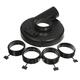 18cm Black Vacuum Dust Shroud Cover for Angle Grinder Hand Grind Convertible