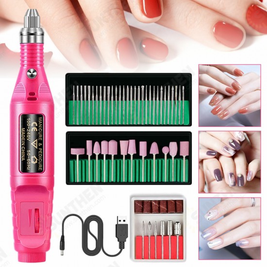 2/14/42/51/56pcs Electric Nail File Art Drill Pen Kit Professional Pedicure Manicure Polisher Tool 2/14/42/51/56pcs Electric Nail File Art Drill Pen Kit Professional Pedicure Manicure Polisher Tool