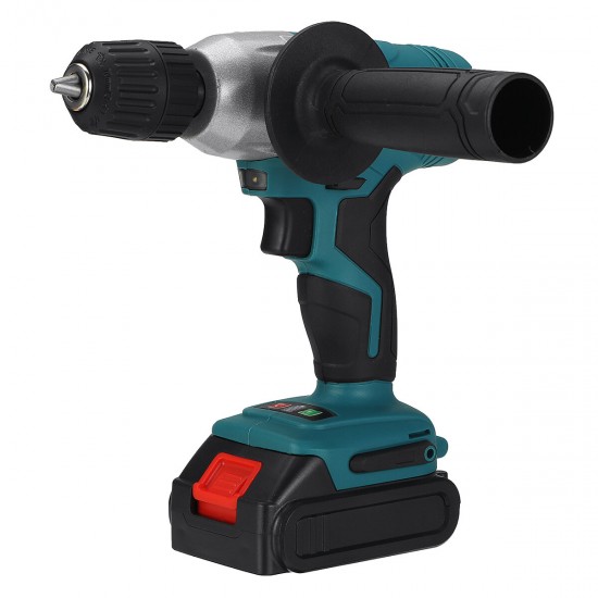 2800r/min Speed Regulated 2In1 Cordless Electric Drill Polisher 1.5Ah Battery Car Repair Polisher Drilling Tool Fit Makita