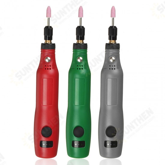 3 Speeds Electric Grinding Pen Grinder USB Charging Mini Drill Small Polishing Grinding Tool