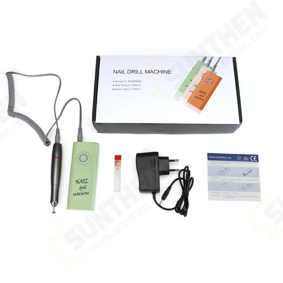 30000RPM Portable Mini Electric Polisher Nail Drill File Manicure Tools Kit Grinding Machine 30000RPM Portable Mini Electric Polisher Nail Drill File Manicure Tools Kit Grinding Machine