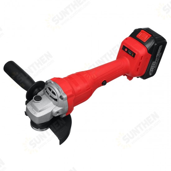 388VF 125MM 1500W Cordless Brushless Angle Grinder Electric Polisher W/ None/1/2 Battery Cutting Sand Disc Tool