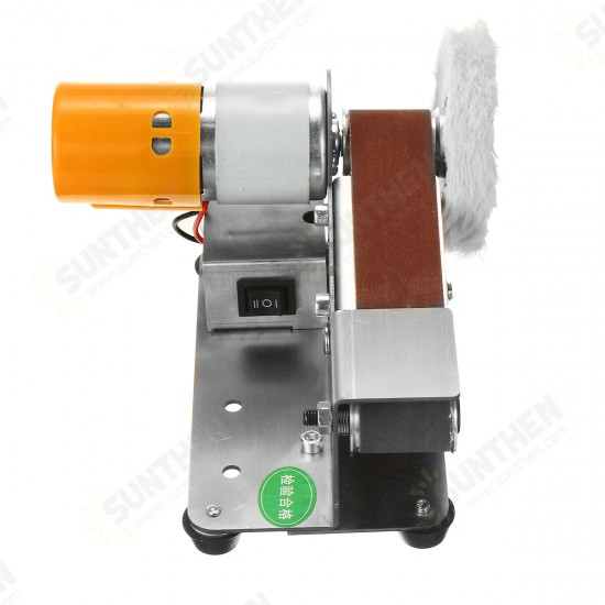 4000-9000RPM Electric Adjustable Speed Mini Belt Sander Polishing Grinding Machine Antiskid Abrasive Belts Grinder