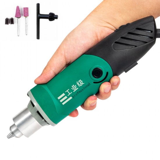 6mm 30000rpm Electric Mini Polisher Engraver Chuck With 6 Speed For Metal Working Machine Polishing Sculpture Drilling with 199/200/256pcs Accessories