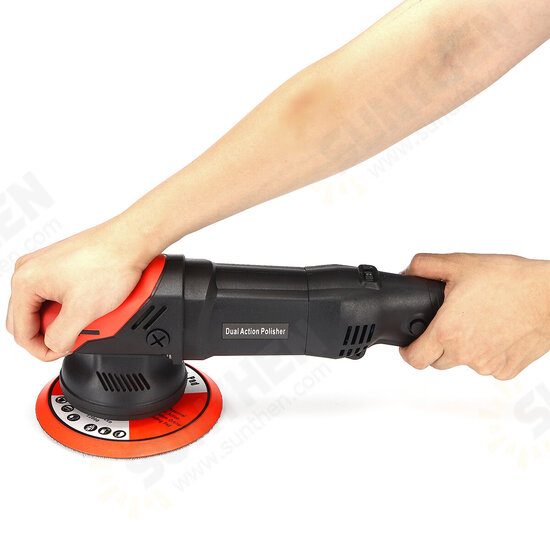 710W Electric Polisher Car Polishing Machine DA 6inch 21mm Dual Action Auto Polisher