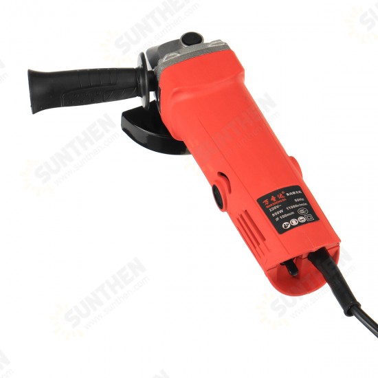 850W 100mm 11000rpm Electric Angle Grinder Cutting Machine Handheld Polishing Grinding Carving Tool