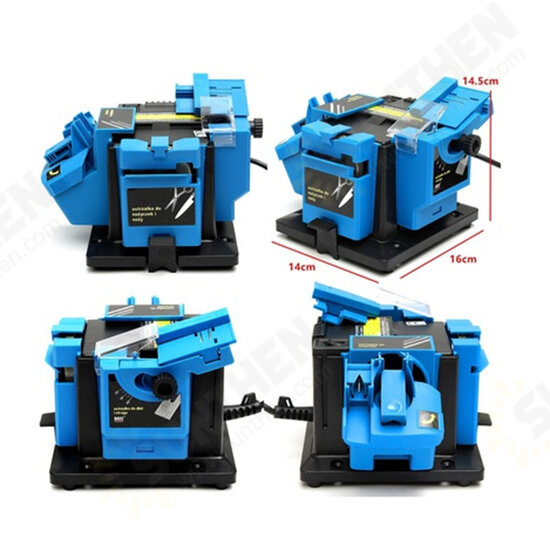 96W 220-240V Electric Multifunctional Knife Sharpener Planer Milling Scissors Drill Bit Grinding Machine