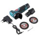 12V Mini Electric Angle Grinder Portable Wood Metal Polishing Cutting Grinding Tool W/ 1pc/2pcs Battery