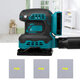 18V Brushless Electric Sander Cordless 3 Speeds Adjustable Square Wood Furniture Polishing Grinding DIY Power Tools For Makita Batetry