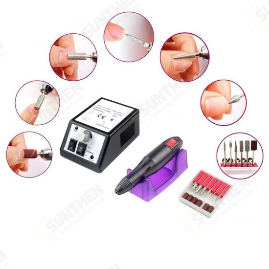 Profession Manicure Pedicure Electric Drill File Nail Art Pen Machine Tool Kit