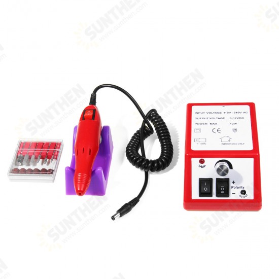 Profession Manicure Pedicure Electric Drill File Nail Art Pen Machine Tool Kit