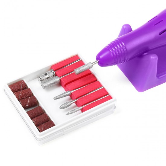 Profession Manicure Pedicure Electric Drill File Nail Art Pen Machine Tool Kit