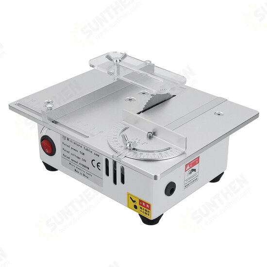 100-240V Mini Table Saws Multifunctional Lifting Electric Saw Wood Working DIY Bench Lathe Polisher Grinder DIY Model Household Cutting Machine