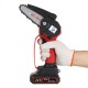 1000W 4Inch Cordless Electric Chain Saw Wood Mini Cutter One-Hand Saw Woodworking Tool W/ None/1pc Battery