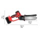 1080W 8 Inch Electric Cordless Chainsaw Chain Saw Handheld Garden Wood Cutting Tool W/ None/1pc Battery