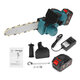 10inch 298VF Cordless Electric Chain Saw Handheld Chainsaw Wood Tree Cutter W/ 1/2pcs Battery