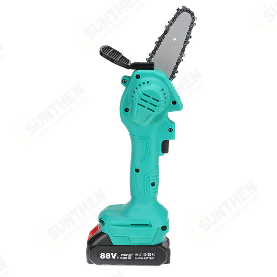 1200W 4inch Cordless Electric Chain Saw One-Hand Saws Woodworking W/ 1pc 7500mAh Battery