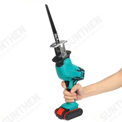 138VF Rechargeable Electric Handheld Saw With LED 4 Saw Blades Wood Cutting Tool W/ None/1pc/2pcs Battery