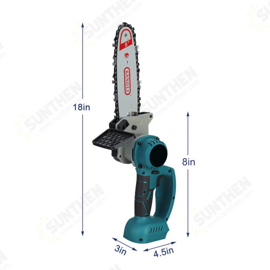 1500W 10 Inch Electric Chain Saw Handheld Logging Saws Pruning Woodworking For Makita 18V/21V Battery