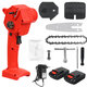 1600W 21V 4Inch Rechargeable Electric Chain Saw Handheld Woodworking Cutter Tool w/ 1/2pcs Battery