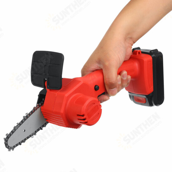 1600W 21V 4Inch Rechargeable Electric Chain Saw Handheld Woodworking Cutter Tool w/ 1/2pcs Battery