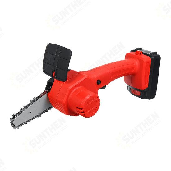 1600W 21V 4Inch Rechargeable Electric Chain Saw Handheld Woodworking Cutter Tool w/ 1/2pcs Battery