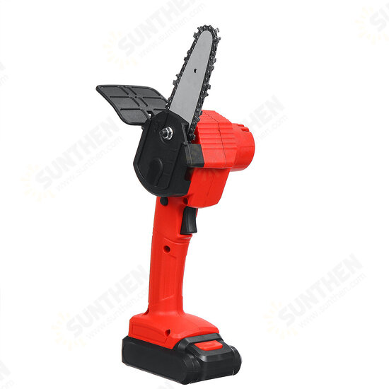 1600W 21V 4Inch Rechargeable Electric Chain Saw Handheld Woodworking Cutter Tool w/ 1/2pcs Battery