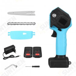 1600W 6Inch 24V Rechargeable Electric Chain Saw Handheld Mini Chainsaw Woodworking Cutter Tool W/ 1/2pcs Battery 1600W 6Inch 24V Rechargeable Electric Chain Saw Handheld Mini Chainsaw Woodworking Cutter Tool W/ 1/2pcs Battery