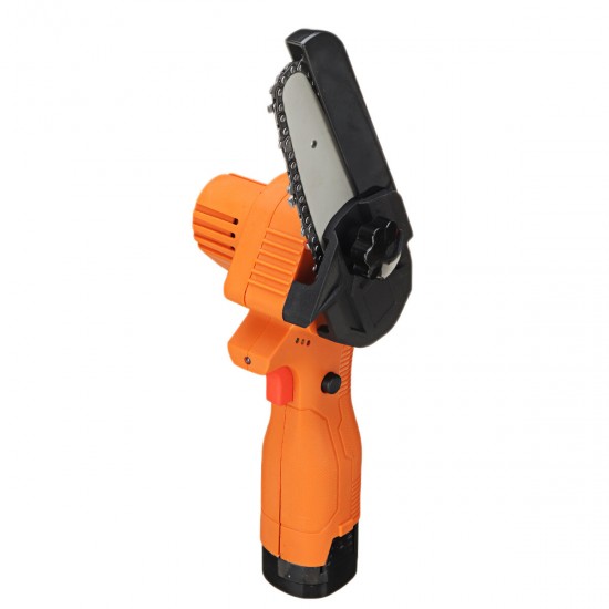 18V 500W One-Handed Electric Chainsaw 4 Inch Mini Woodworking Rechargable Lithium Battery Pruning Saw Chainsaws