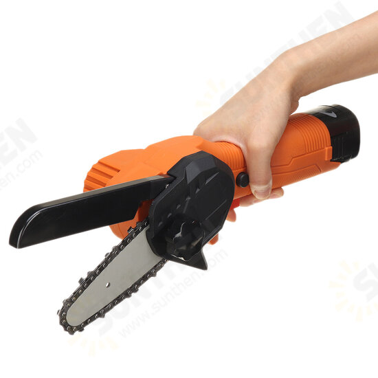 18V 500W One-Handed Electric Chainsaw 4 Inch Mini Woodworking Rechargable Lithium Battery Pruning Saw Chainsaws