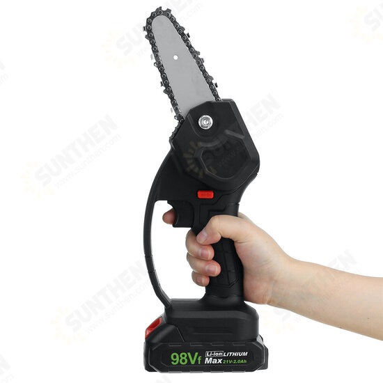 18V Cordless Electric Chain Saw Brushless Woodworking Power Tools w/ 1pc Battery