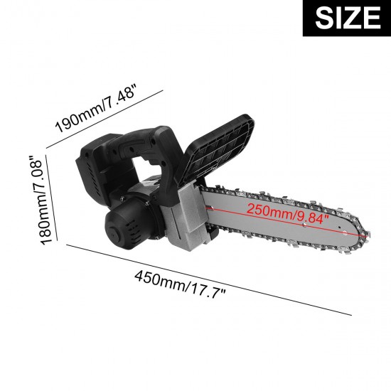 2000W 12Inch Electric Chainsaw Wood Cutter Woodworking Chain Saw for Makita 18V Battery