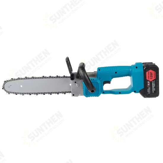 21V 10 Inch Cordless Electric Chain Saw Wood Mini Cutter One-Hand Saw Woodworking Tool