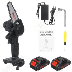 21V 4 Inch 600W Electric Chain Saw Handheld Cordless Rechargeable Portable Woodworking Saw W/ 0/1/2pcs Battery 21V 4 Inch 600W Electric Chain Saw Handheld Cordless Rechargeable Portable Woodworking Saw W/ 0/1/2pcs Battery