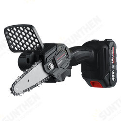 21V 4inch Cordless Electric Chain Saw Rechargeable Woodworking Cutting Saw W/ 2pcs Battery 21V 4inch Cordless Electric Chain Saw Rechargeable Woodworking Cutting Saw W/ 2pcs Battery