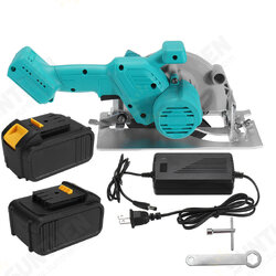 21V 6 Inch Cordless Electric Circular Saw 45° Curved Cutting Adjustable With 1/2 Batteries For Woodworking 21V 6 Inch Cordless Electric Circular Saw 45° Curved Cutting Adjustable With 1/2 Batteries For Woodworking